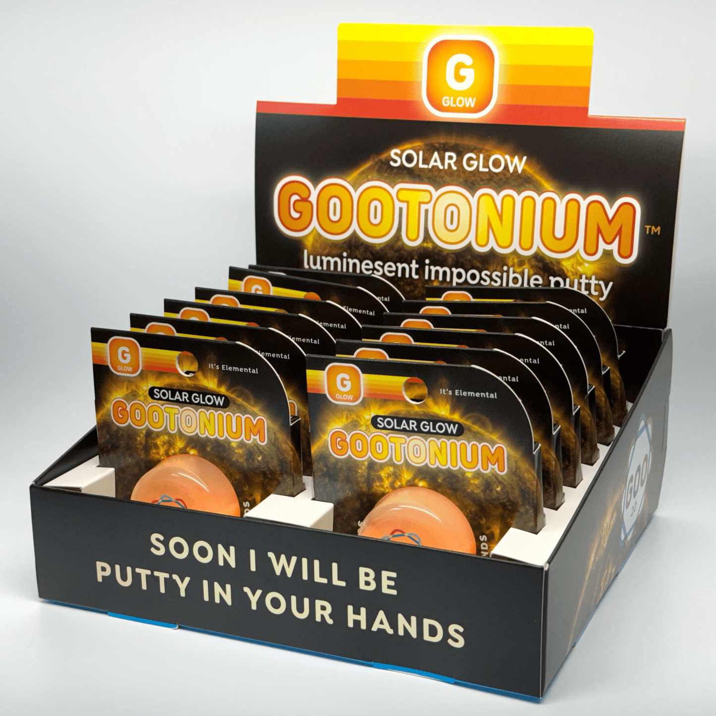Gootonium: Glowing Orange solar putty - 20g - Copernicus Toys