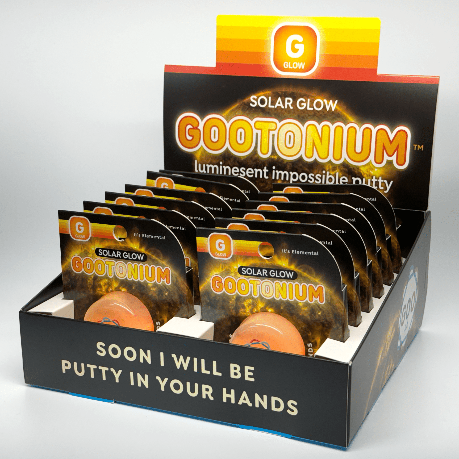 Gootonium: Glowing Orange solar putty - 20g - Copernicus Toys