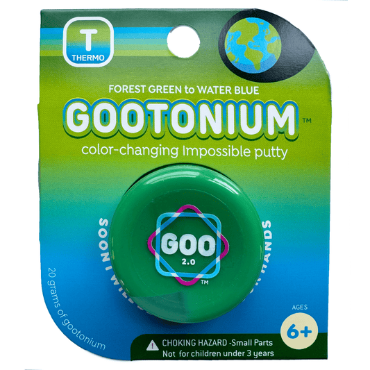 Gootonium: Thermo forest green to water blue putty - 20g - Copernicus Toys