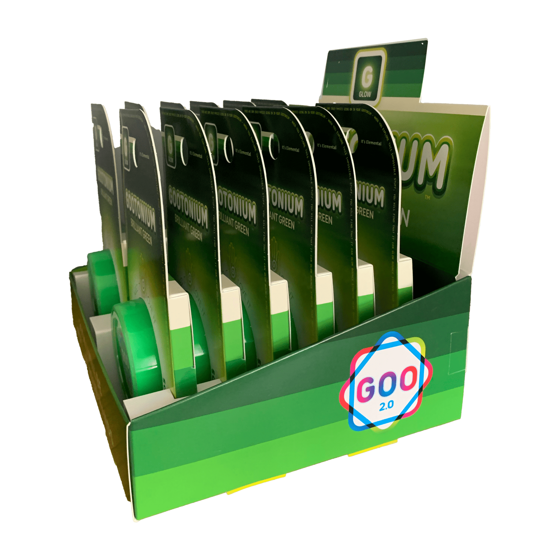 Large Gootonium: Glowing Brilliant Green putty - 50gm - Copernicus Toys