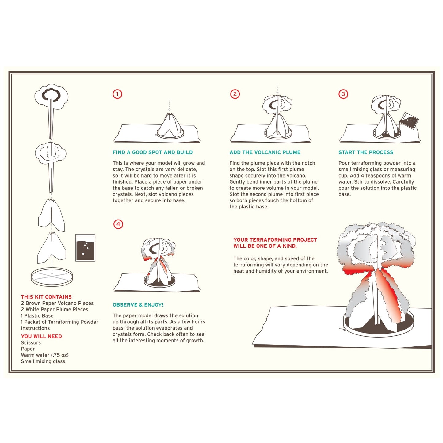 Crystal Growing Volcano - Copernicus Toys