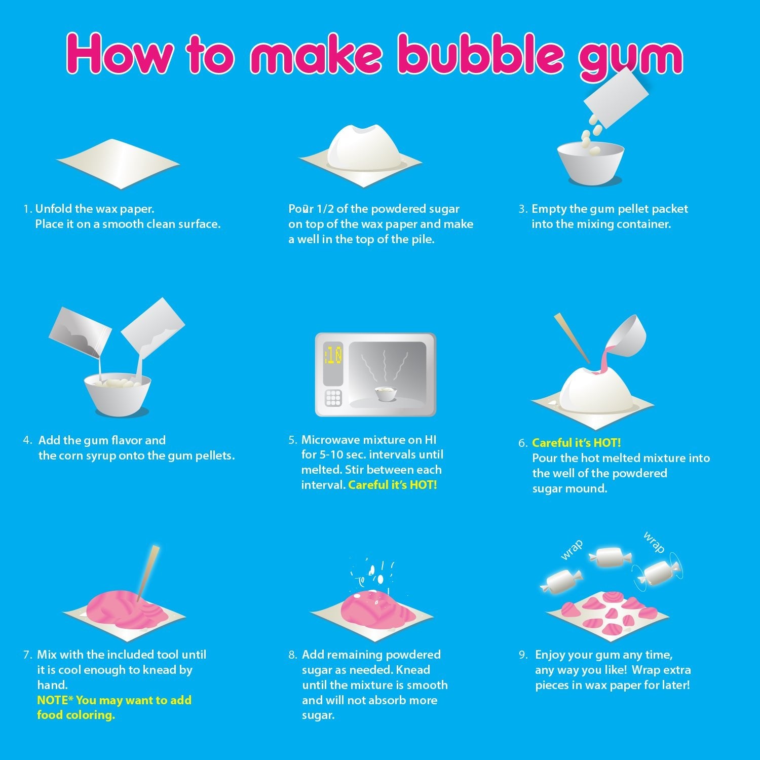 Do It Yourself Bubble Gum Kit - Copernicus Toys
