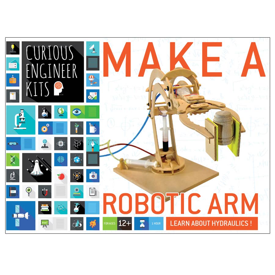 Robotic Arm Kit | Wood and Hydraulics combined - Copernicus Toys