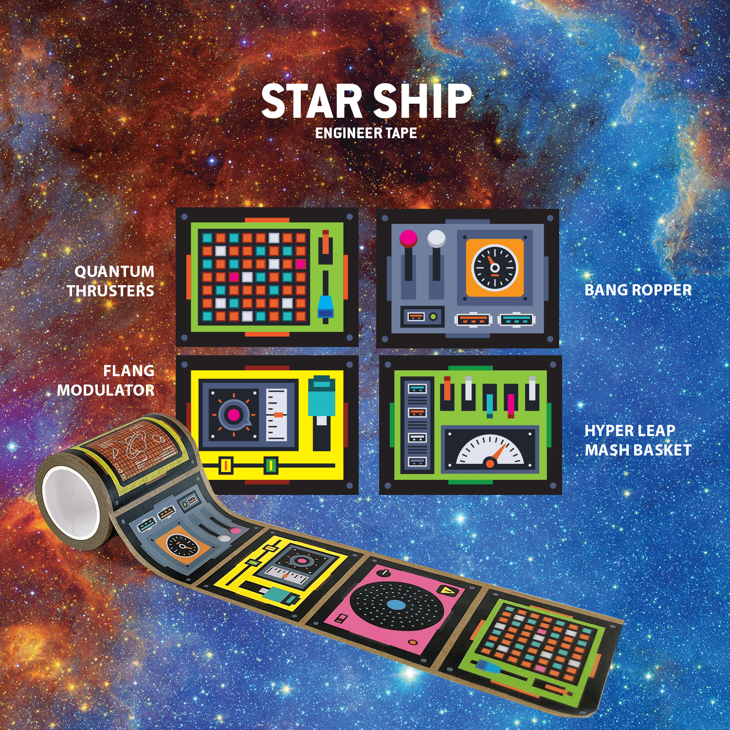 Star Ship Engineer Tape - Copernicus Toys