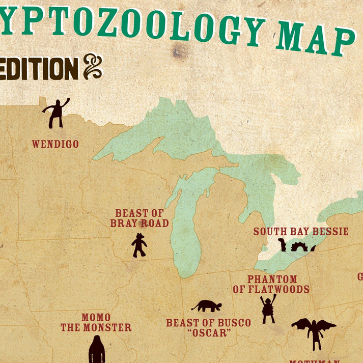 Cryptids of the USA Postcard – Copernicus Toys