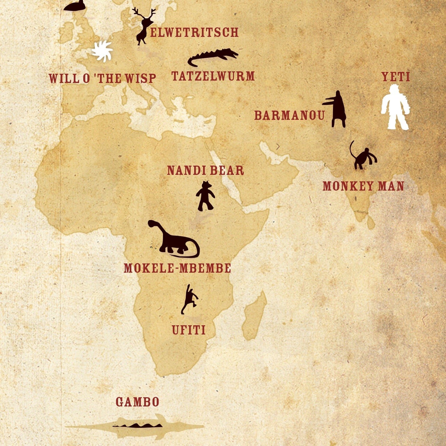 Cryptids of the World Postcard - Copernicus Toys