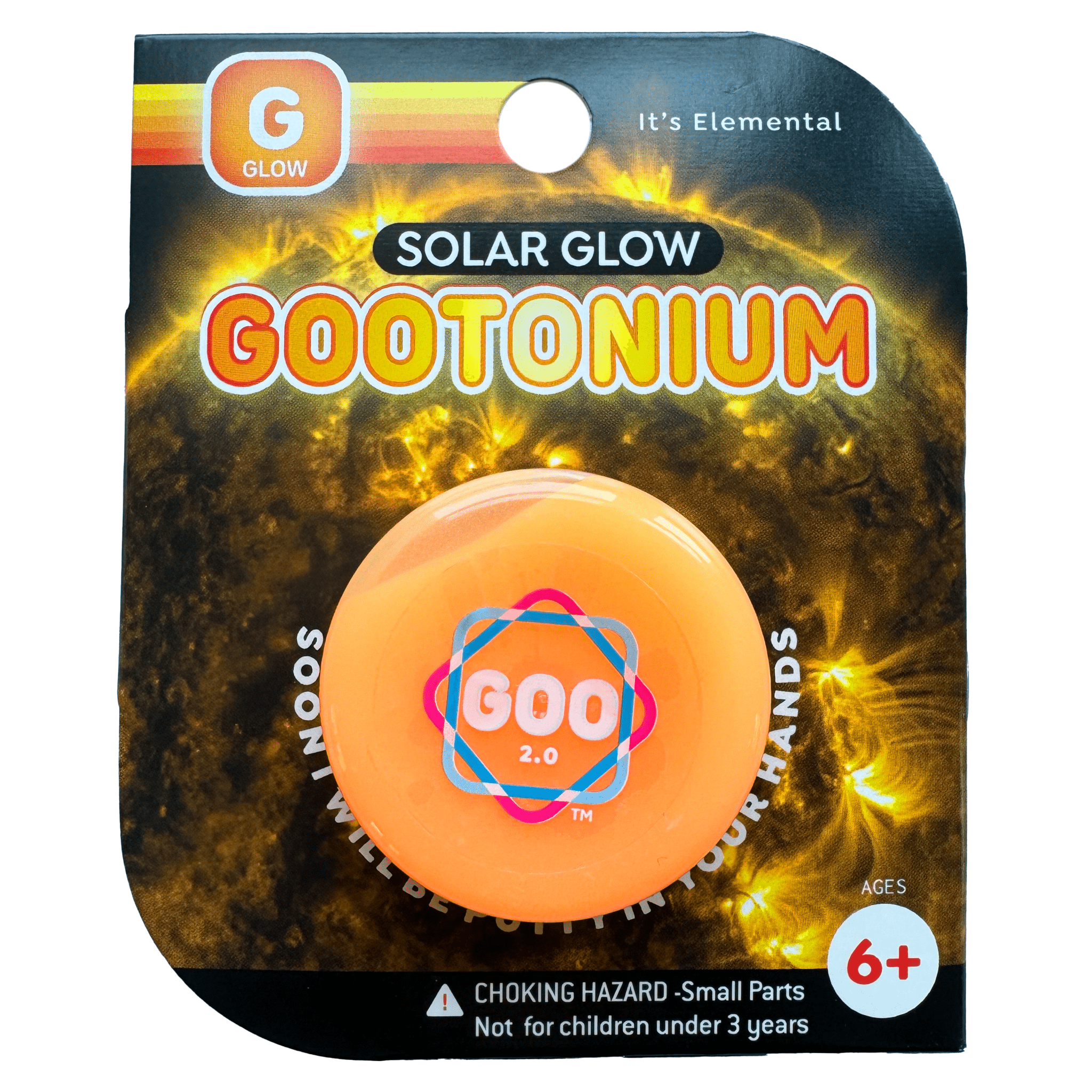 Gootonium: Glowing Orange solar putty - 20g - Copernicus Toys