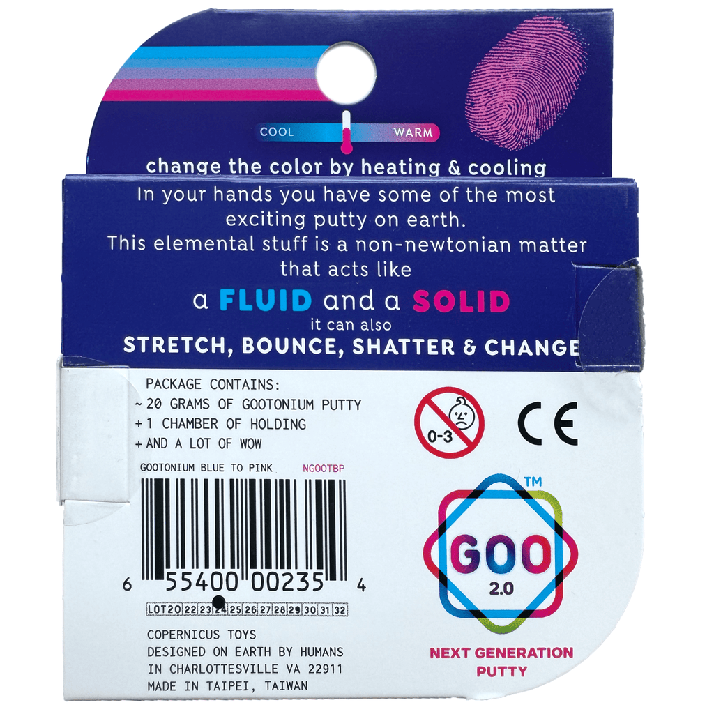 Gootonium: Thermo Blue to Pink putty - 20g - Copernicus Toys