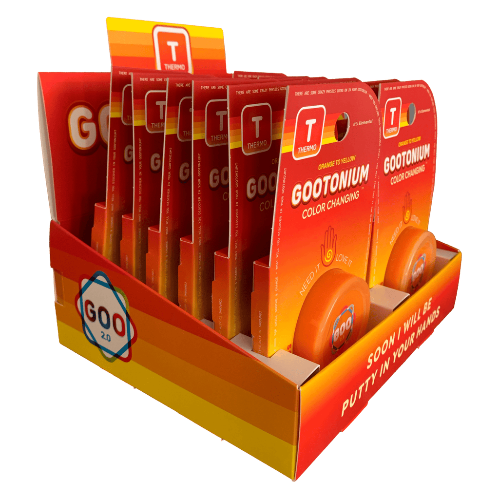 Large Gootonium: Thermo Orange to Yellow putty - 50gm - Copernicus Toys