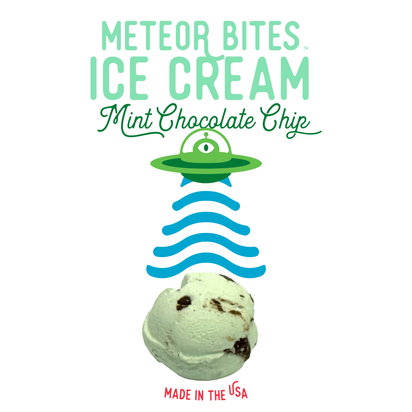Meteor Bites Ice Cream: Mint Chocolate chip - Copernicus Toys