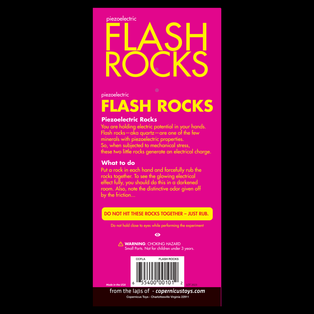 Piezoelectric Flash Rocks - Copernicus Toys