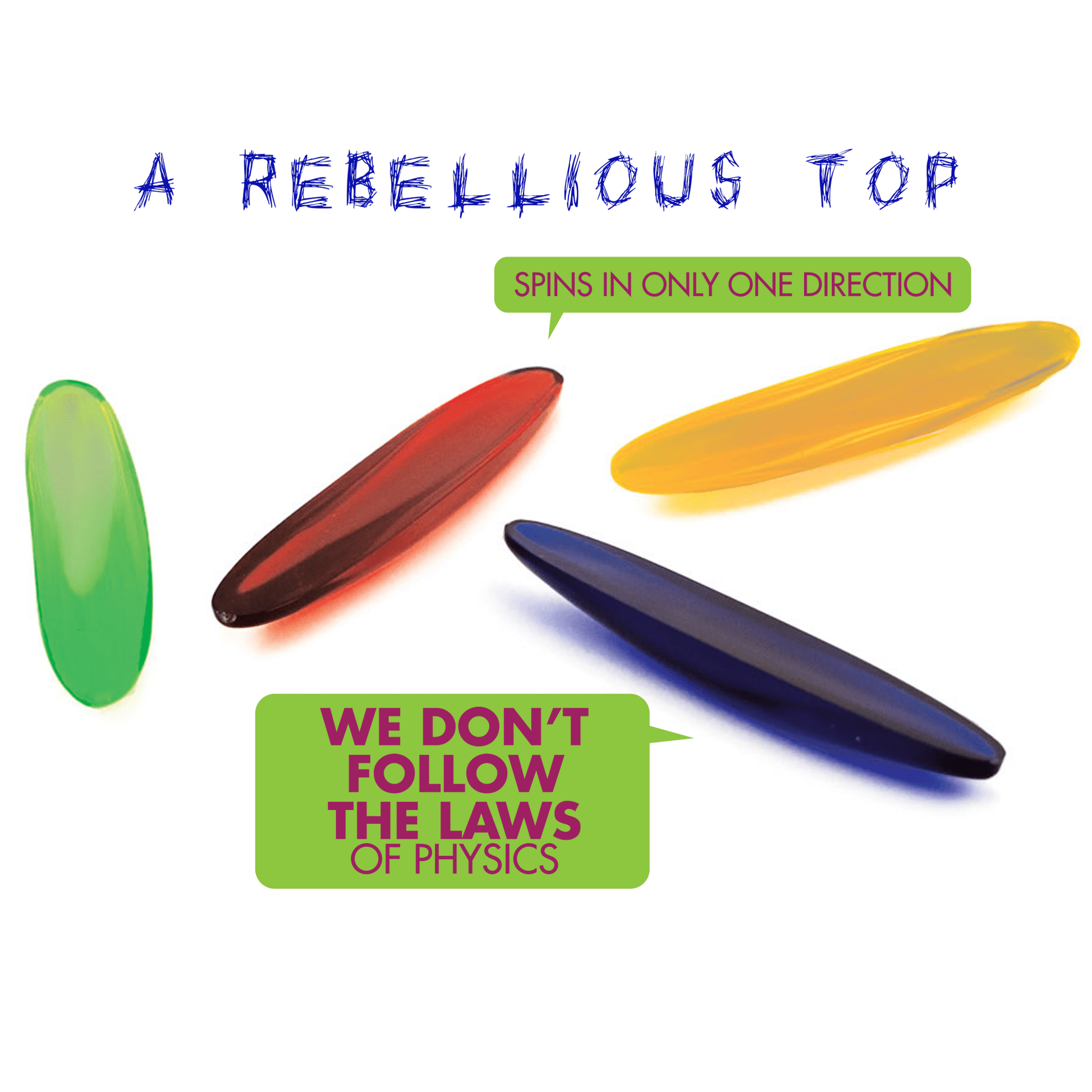 Rattleback - A rebel top - Copernicus Toys