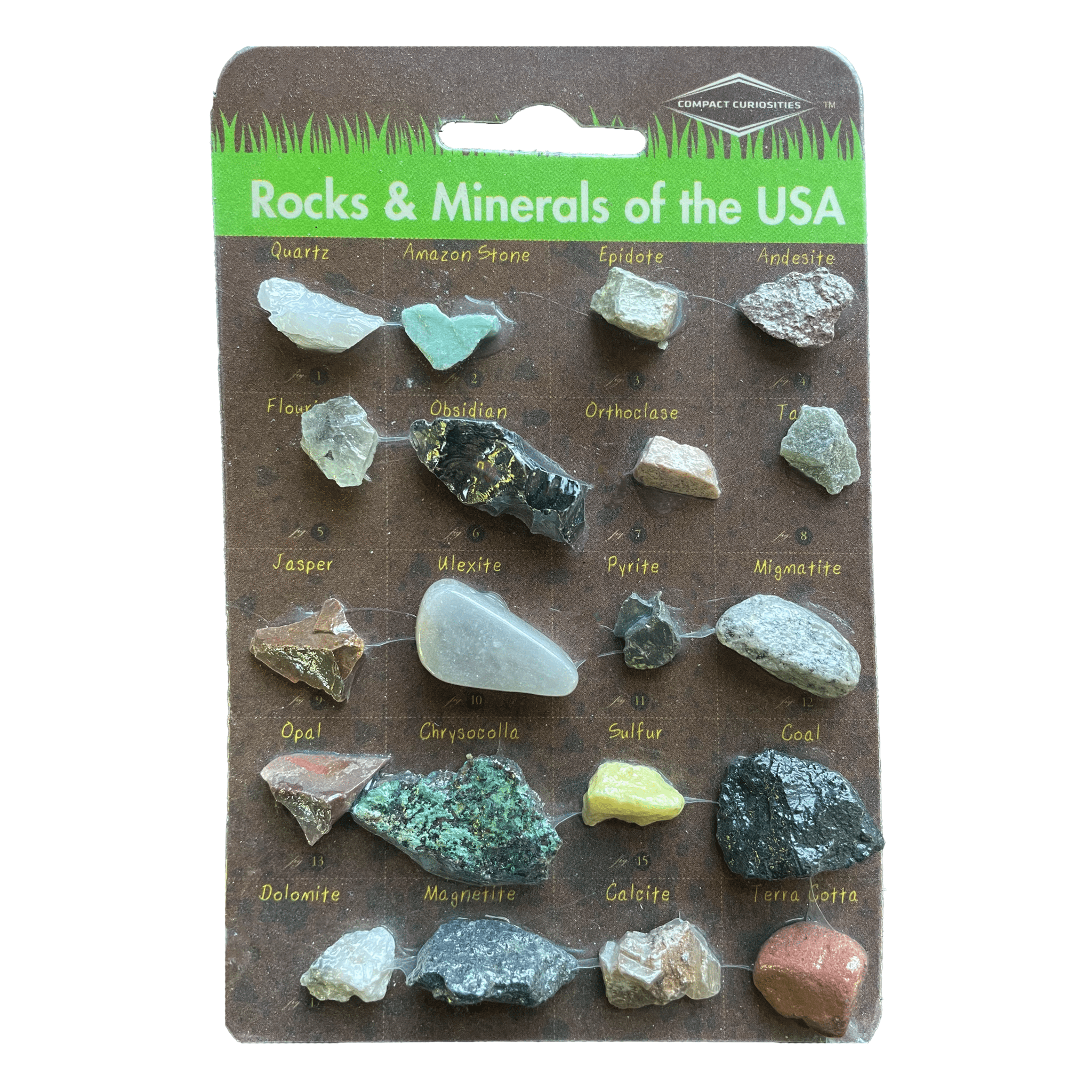 Rock and Mineral Card of the USA - Copernicus Toys