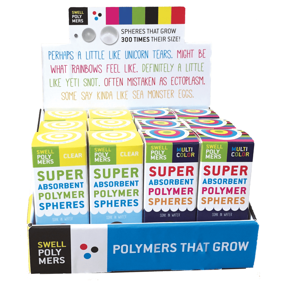 Super Absorbent Polymer Growing Spheres - Magical Water Absorbing Beads ...