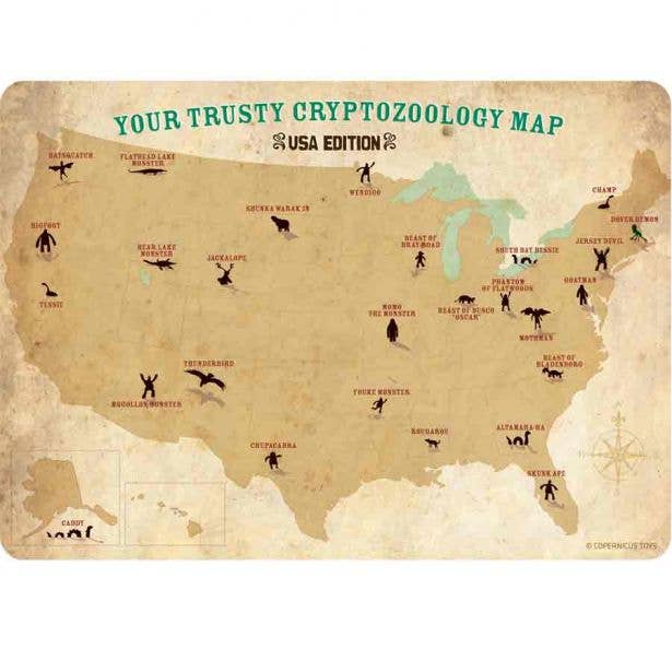 Cryptids of the USA Postcard - Copernicus Toys