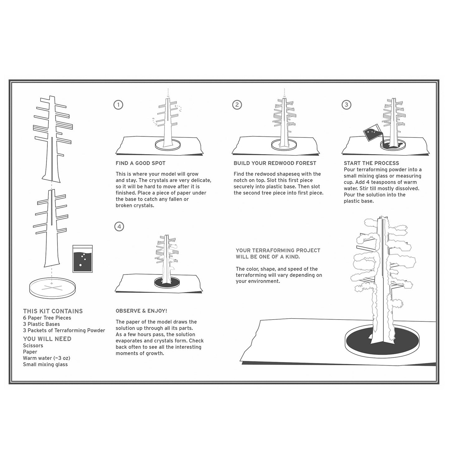 Crystal Growing Redwood Forest - Copernicus Toys