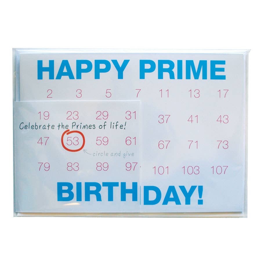 Prime Birthday Card - Copernicus Toys