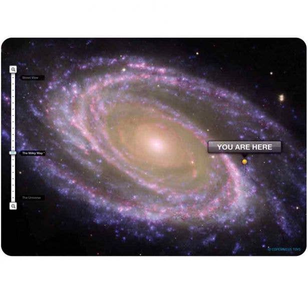 You Are Here Galaxy View Postcard - Copernicus Toys
